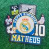 18079259255482830 Cake Toppers Personalizados de Fútbol