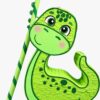 Piñata Dinosaurio Bebé Verde