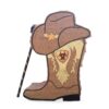 Piñata Personalizada de Bota de Vaquero